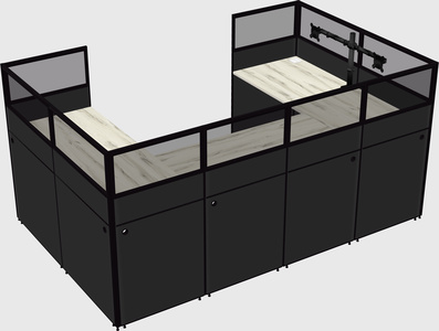 Cabine en u