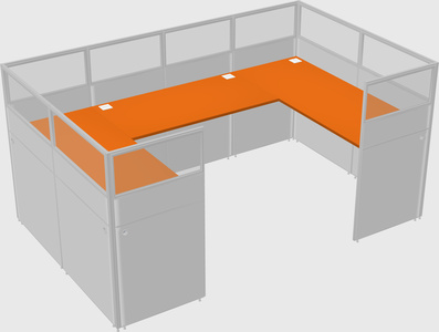 Cabine en u