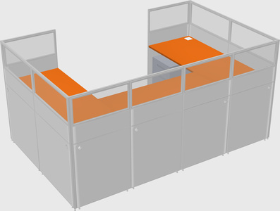 Cabine en u