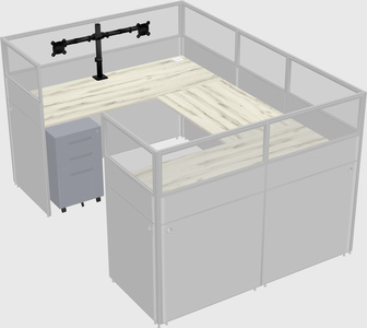 Cabine en u