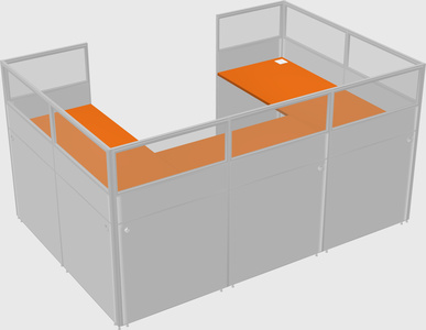 Cabine en u