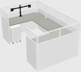 Cabine en u