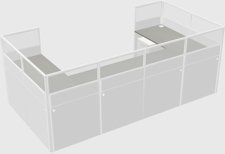 Cabine en u