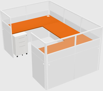 Cabine en u