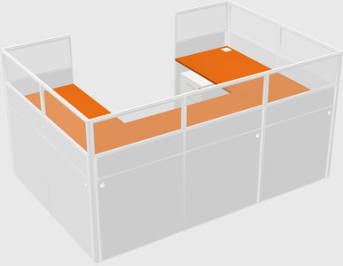 Cabine en u
