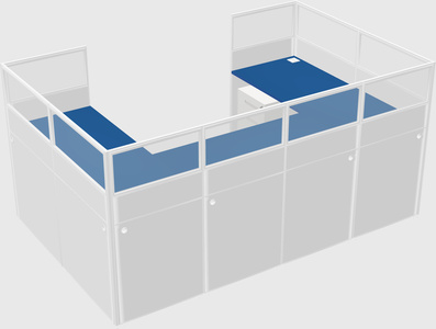 Cabine en u