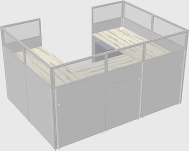 Cabine en u