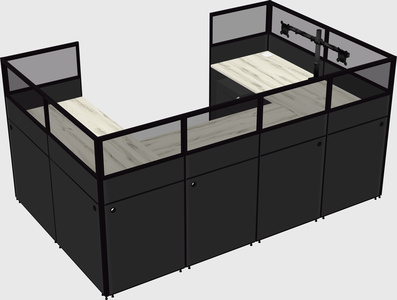 Cabine en u