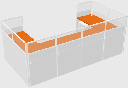 Cabine en u