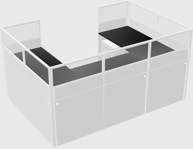 Cabine en u