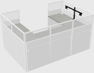 Cabine en u