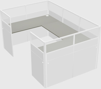 Cabine en u
