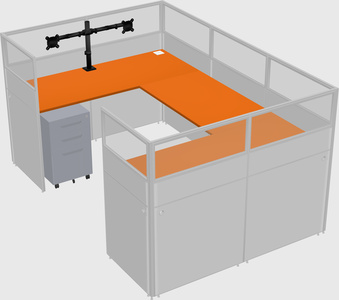 Cabine en u