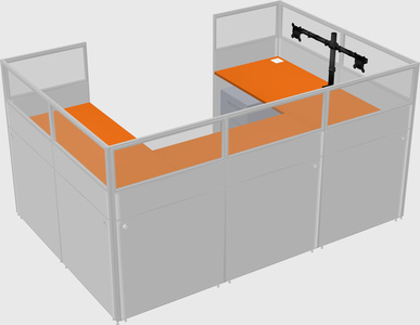 Cabine en u