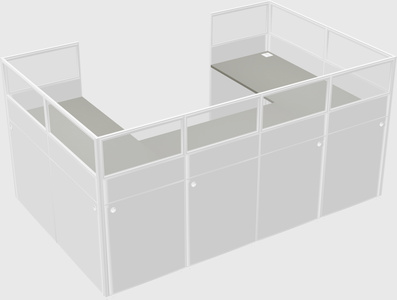 Cabine en u