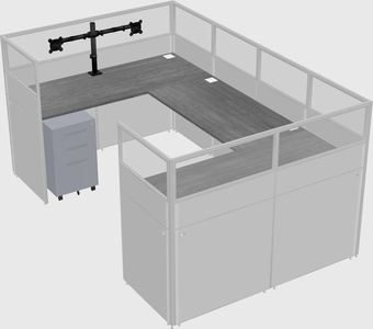 Cabine en u