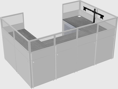 Cabine en u