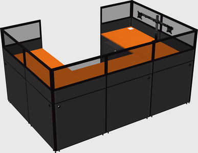 Cabine en u