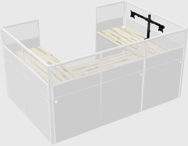 Cabine en u