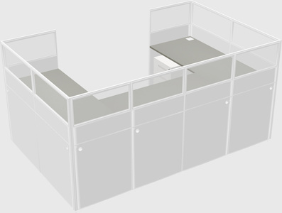 Cabine en u