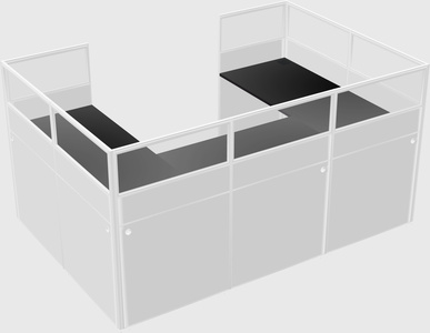 Cabine en u