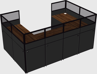 Cabine en u