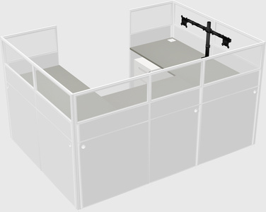 Cabine en u