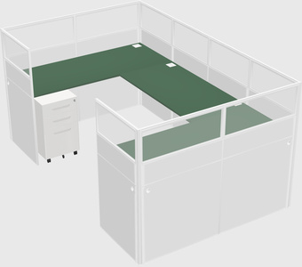 Cabine en u