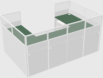 Cabine en u