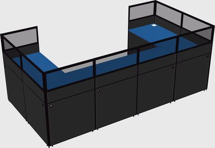 Cabine en u