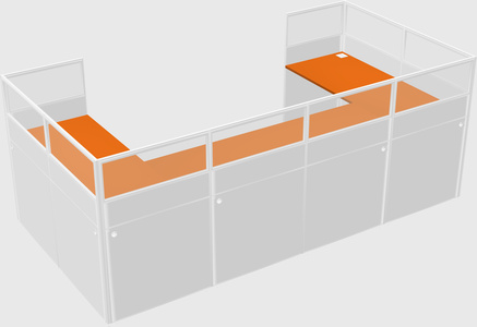 Cabine en u