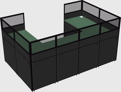 Cabine en u