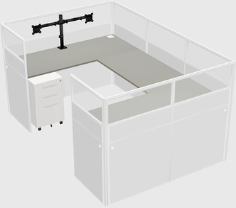 Cabine en u