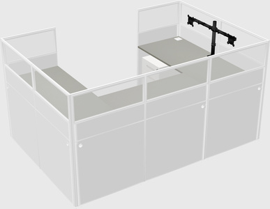 Cabine en u
