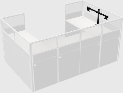 Cabine en u