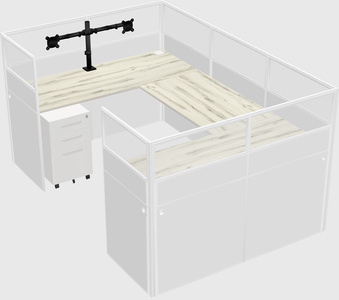 Cabine en u