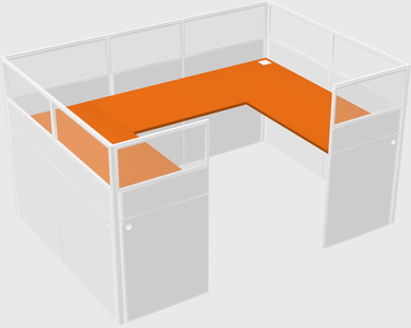 Cabine en u