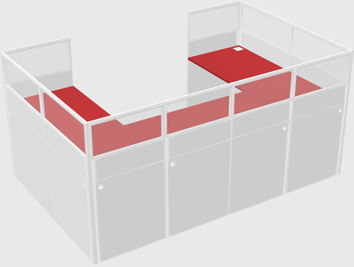 Cabine en u