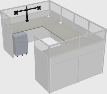 Cabine en u
