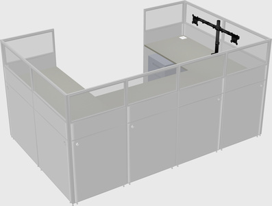 Cabine en u
