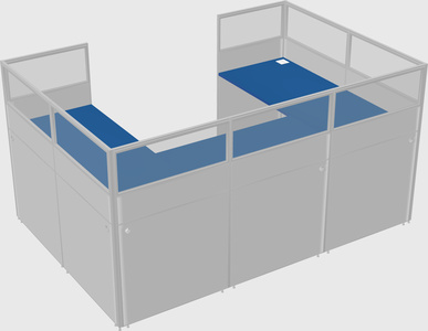Cabine en u