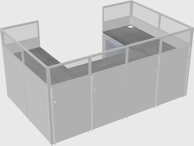 Cabine en u