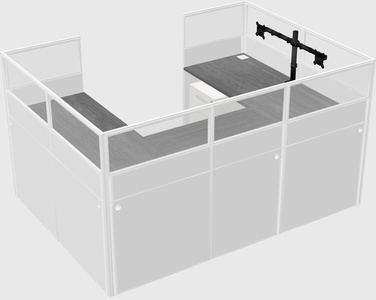 Cabine en u