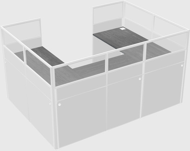 Cabine en u