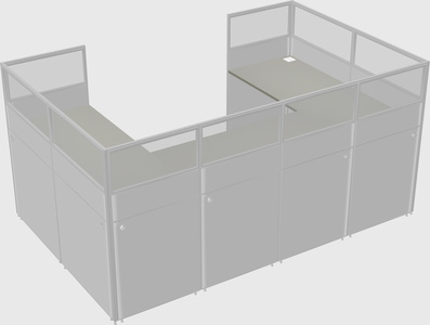 Cabine en u