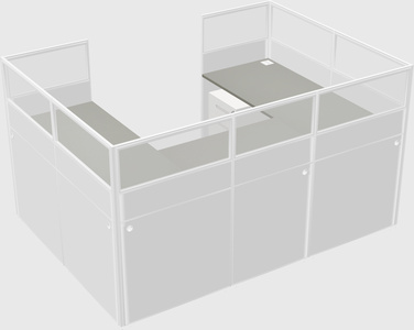 Cabine en u