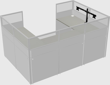 Cabine en u