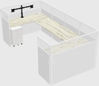 Cabine en u
