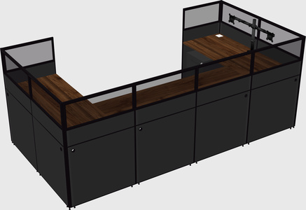 Cabine en u