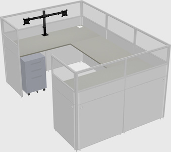 Cabine en u